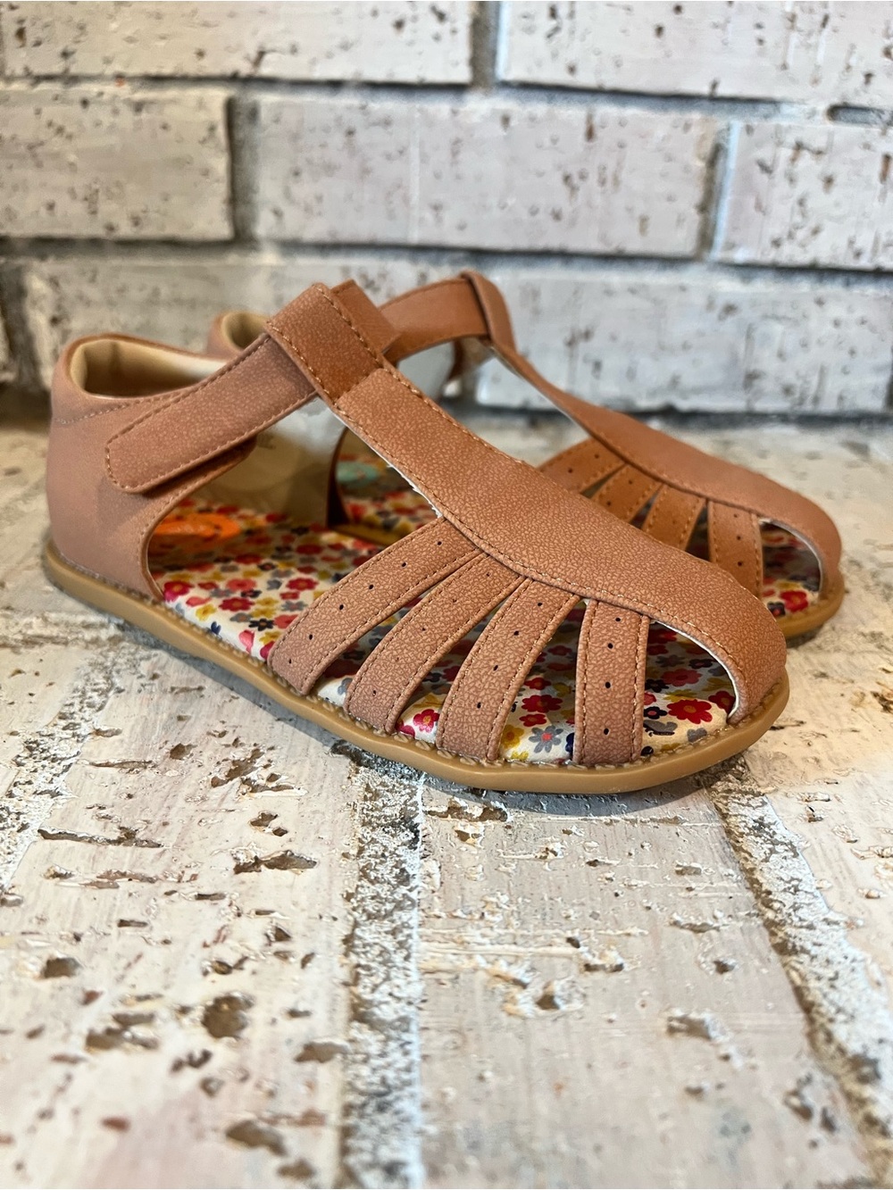Livie & Luca Paz Classic Caramel Strappy Girls' Sandals Size 13 New In Box